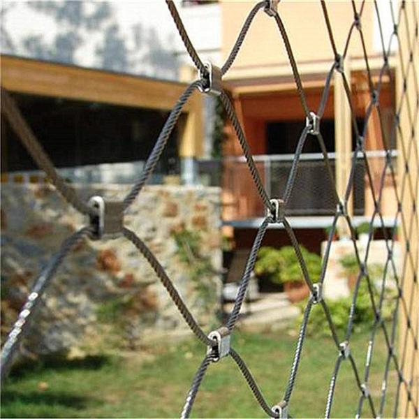 60 Degree Angle Balustrade Cable Mesh for Zoo Enclosure System
