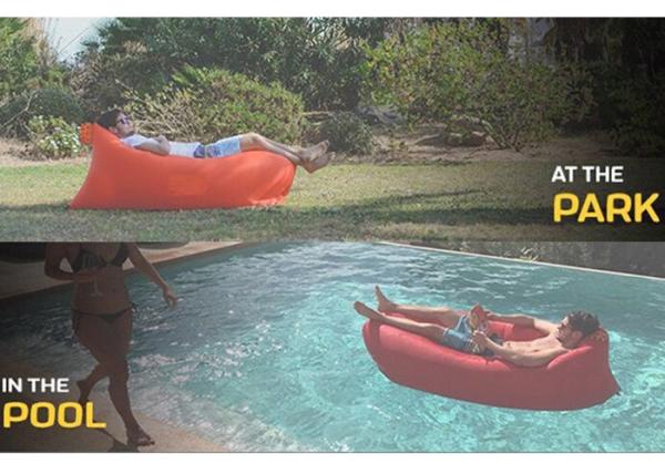 Waterpoof Ripstop Inflatable Sleeping Bag For Lounge Chair Custom