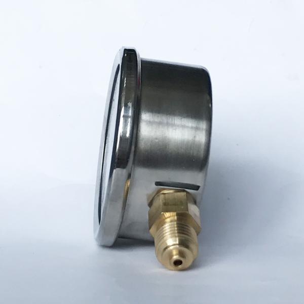 63mm 140 psi Boiler Manometer Bottom Brass Connection Stainless Steel Case Silicone Oil Filled Pressure Gauge