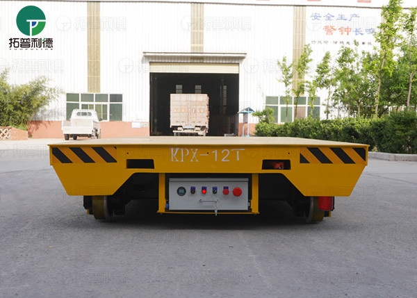 Battery Power Material Transfer Motorized Cart Moving On Rails