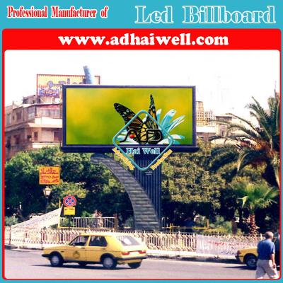 Custom Design Outdoor Full Color Video LED Screens Billboard Steel Structure