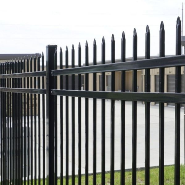 Garden Security Steel Picket Fence 8 Feet Wide 6 Feet High