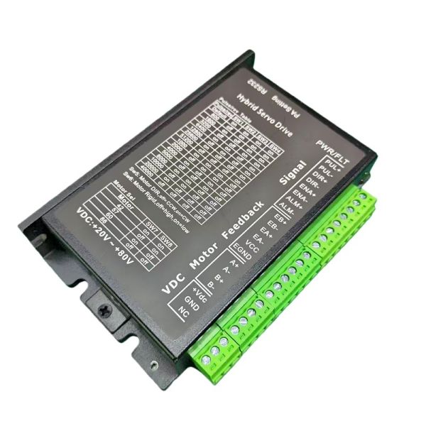 PC60 Closed-Loop Stepper Motor Driver with 1.4A-6.0A Current DC20-80V for Nema23 Nema24 Motors