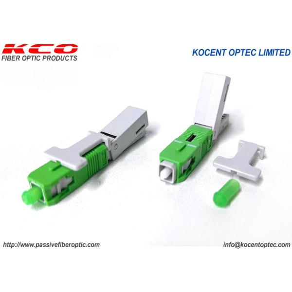 Pre-Polished SC APC Fiber Optic Fast Connector with G657 Fiber Type and 55mm Length for Quick Assembly