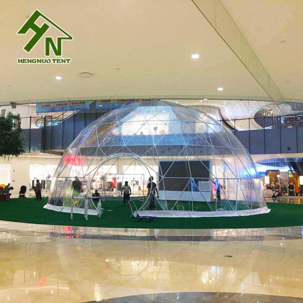 Big 13m Clear Pvc Geodesic Dome Tent For Event Garden