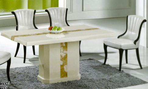 luxury modern rectangle marble dining room furniture table