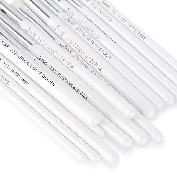 Professional 15pcs Eye Makeup Brush Set Light Weight Aluminium Ferrule