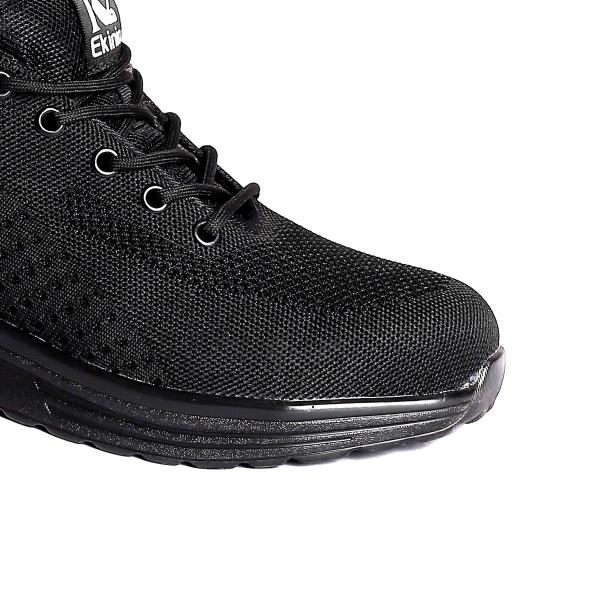 Shock Absorption Fly Knit Work Shoes with Kevlar Midsole and EVA Insole Safety Footwear