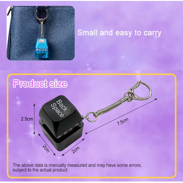 Custom Design Relief Fidget Light Up Keycap Keychain Cute Animal Switch ASMR Sensory Click Stim Toy Led Click