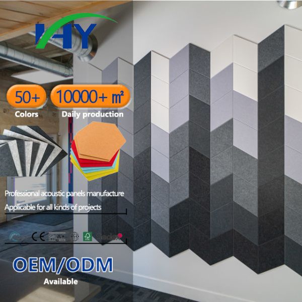 Morden Waterproof PET Acoustic Wall Panel Office Sound Insulation Panel