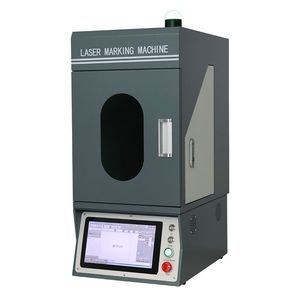 20W 30W 50W Fiber Laser Marking Machine With Rotary Logos Photos Pictures Marking