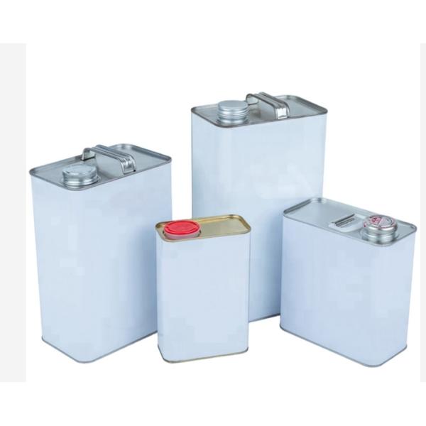 4 litros poder del metal de la hojalata del estilo de 1 galón F para la gasolina adhesiva del lubricante de la pintura del aceite de motor del motor