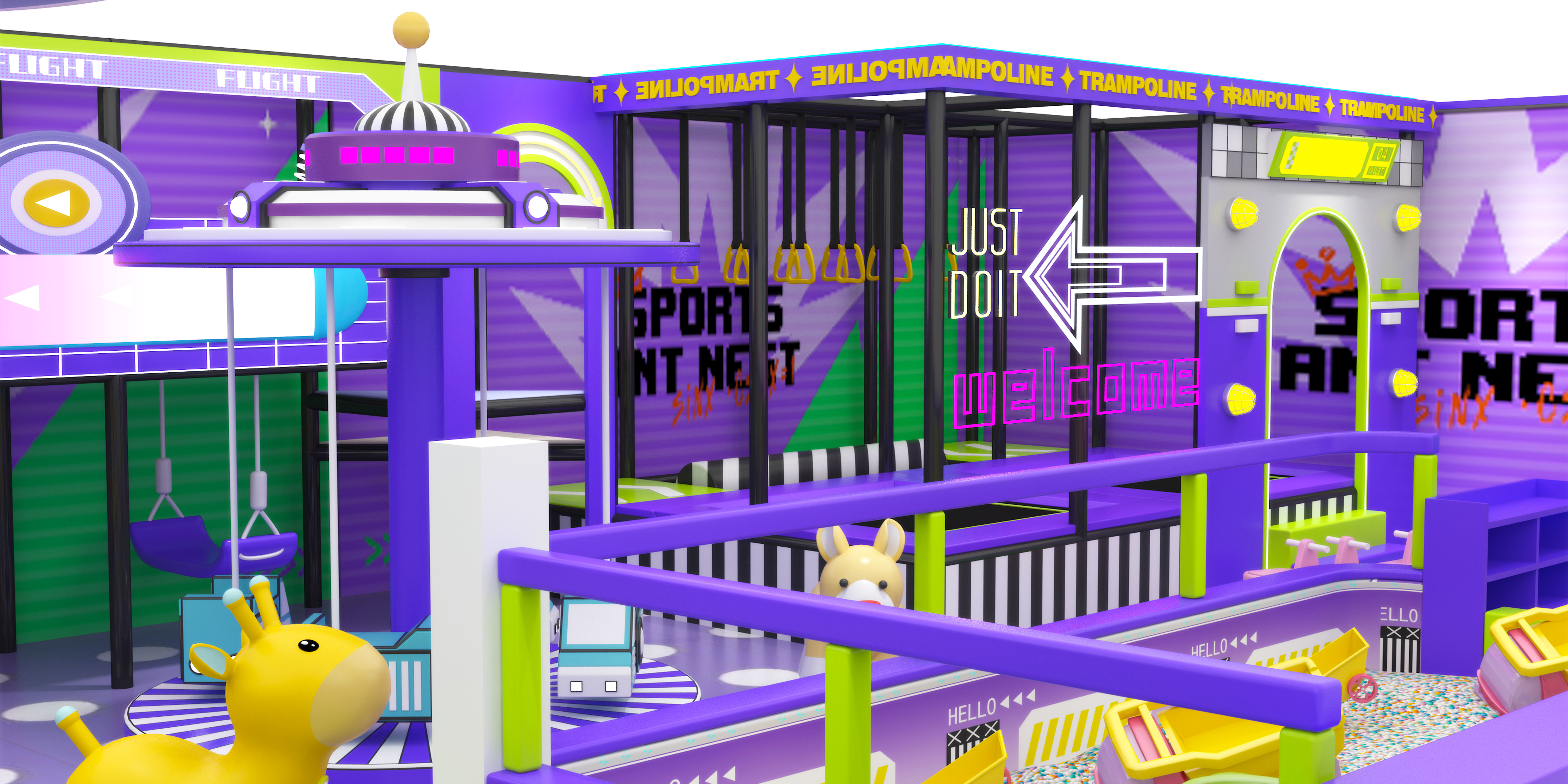 Commercial Multi-Level Indoor Soft Play Structure | Tall Indoor Playground Castle for FEC & Mall