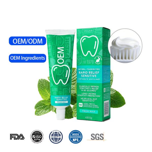 Home Mint Flavor Clove Mint Gum Toothpaste Natural Formula Soothes Bleeding Gums Fights Gingivitis Strengthens Teeth
