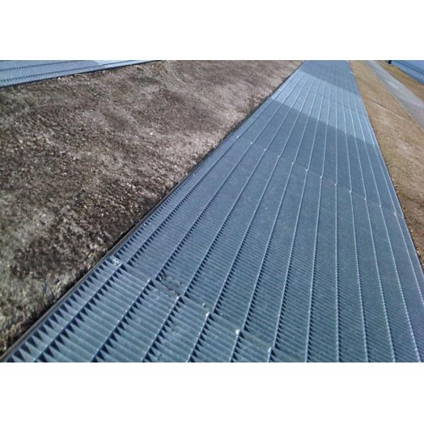 Hot Dipped 30 X 3mm Galvanized Steel Grating Silver Color