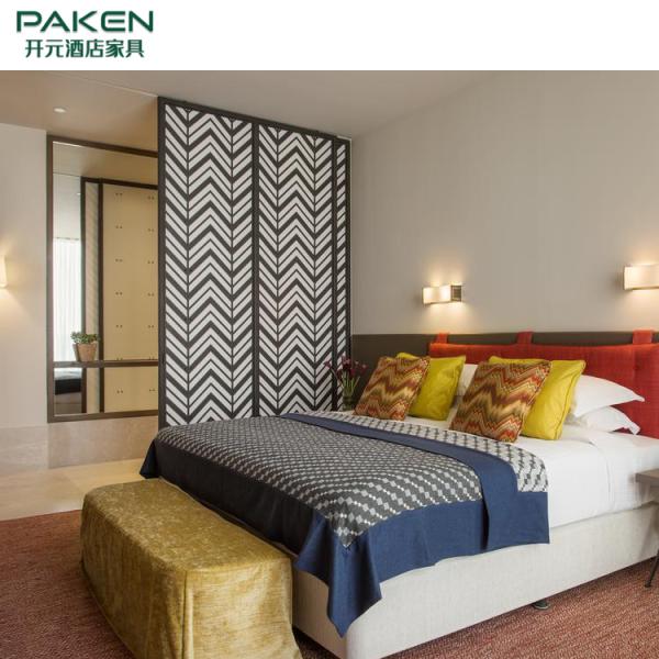 Hotel 0.6mm Veneer Finish Full Size Bedroom Sets