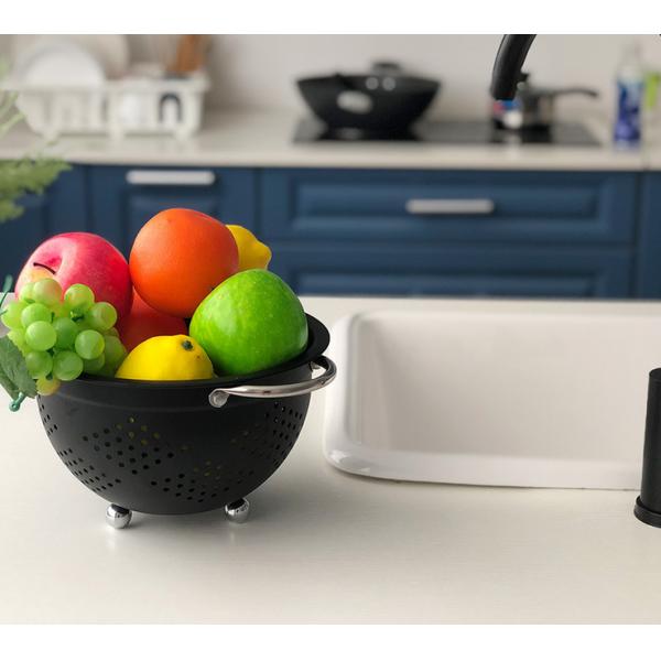 Handheld Rustproof 0.5kg Steel Fruit Basket Powder Coating