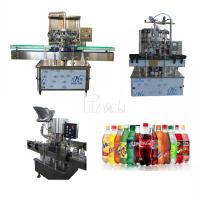 A garrafa do ANIMAL DE ESTIMAÇÃO de 4000BPH 0-2L carbonatou a linha linha da máquina de enchimento da bebida de Coca Cola Soda Water Production do refresco da planta