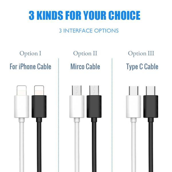 Micro USB Cigarette Lighter Car Charger Type C With Spring Cable OEM 5V 2.1A