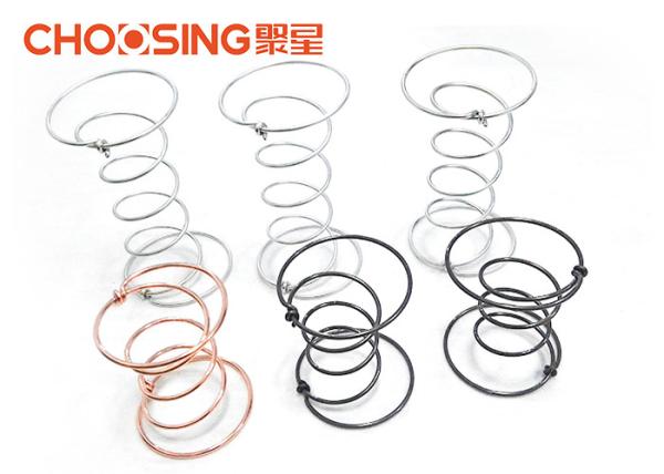 Black 5 Turns Couch Coil Springs Oil Tempered Anti Rust Treatment Surface