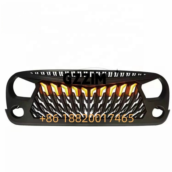 Grille avant de voiture en plastique de haute qualité Grille de pare-chocs utilisée pour Jeep Wrangler 2024