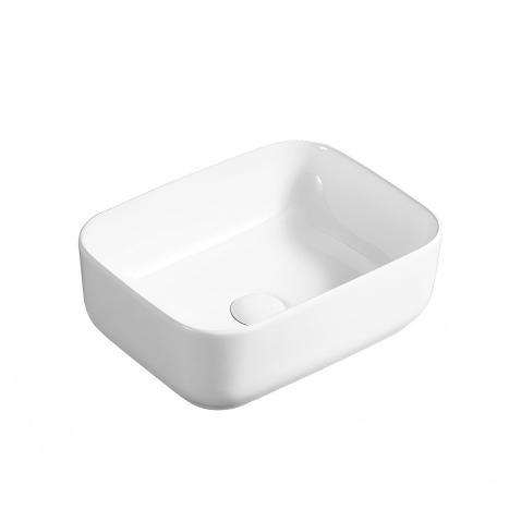 ヨーロッパのホテルの洗面所 セラミック正方形のシンク アパートのバスルーム 大理石のカウンタートップシンク