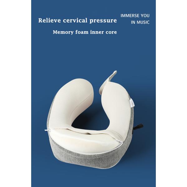 Bravo U Shape Bluetooth Music Neck Pillow for Car Neck Rest Pillow 23*21*11cm Features