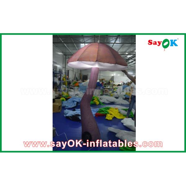 Яркий гриб Брауна раздувной с светом СИД внутрь для украшения шоу