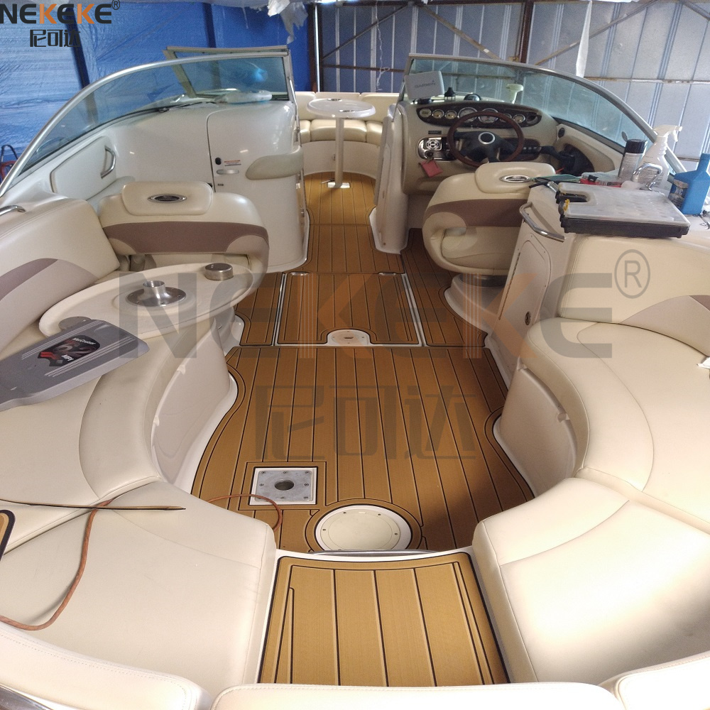 Chaparral Sunesta 274 2005 Swim Step Cockpit EVA Faux Teak Deck Mat Marine Flooring Pad