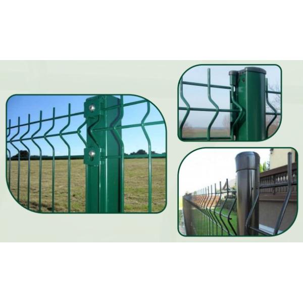 Galvanized Steel 3D Curved Security Welded Fence Panels 50x200mm 50x150mm
