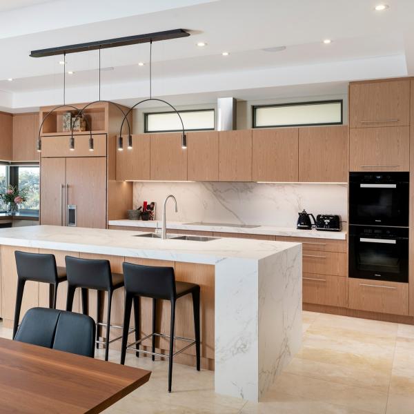 OEM Modern Melamine Kitchen Cabinet Wood Grain