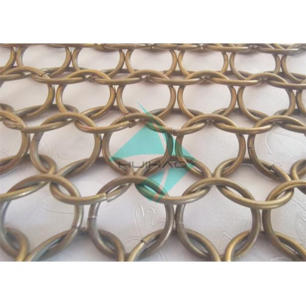 Металлическая кольцевая сетка латунные цветные занавески