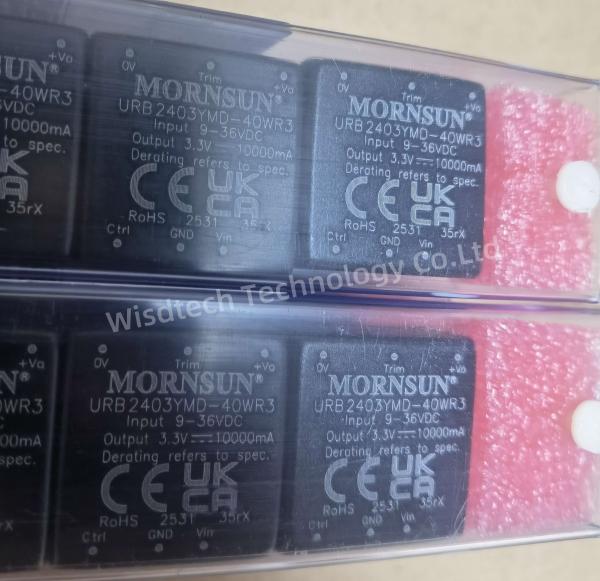 URB2403YMD-40WR3 Module isolé Convertisseur CC DC 1 Sortie 3,3 V 10A 9V - 36V Entrée