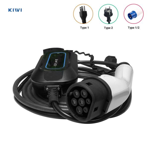 SAE J1772 Connector Level 2 Charging Station for 3.5KW Output Power Portable EV Charger