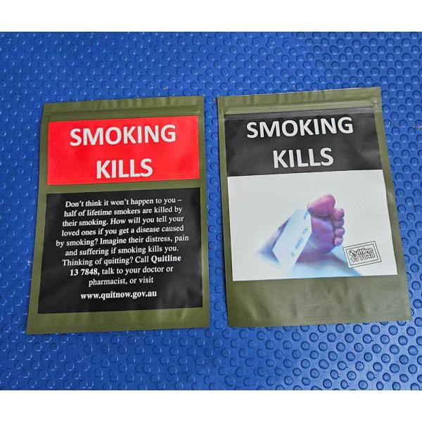 Водостойкая табачная упаковка мешок на заказ Zipper курительный лист сигаретный пакет