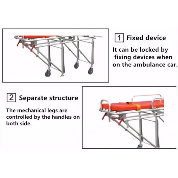 Emergency Equipment Ambulance Trolley Folded Stretcher Strong Medical Transport