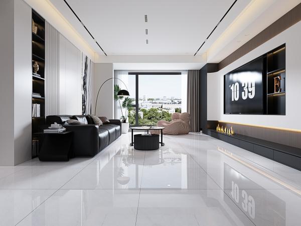 Grado AAA de mármol 800x800mm gris claro porcelana pulida y glaseada azulejos para el apartamento impresionante