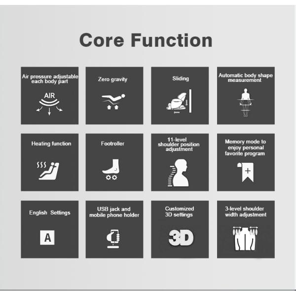 Bluetooth Music Infinity 4d Massage Chair SAA Real Relax Full Body Massage Chair ODM