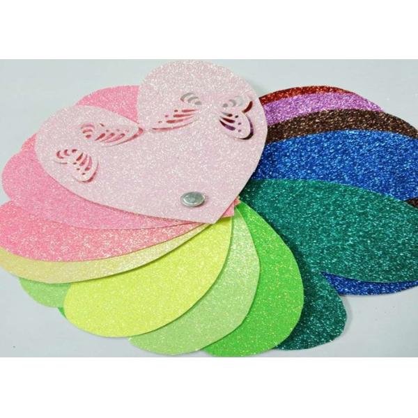 Multicolor 12x12 Glitter Paper , Christmas Glitter Card Stock Paper