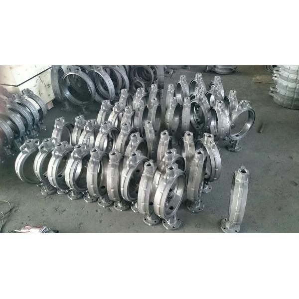 Клапан нержавеющей стали тела клапан-бабочки точности разделяет серебряный цвет ИСО9001