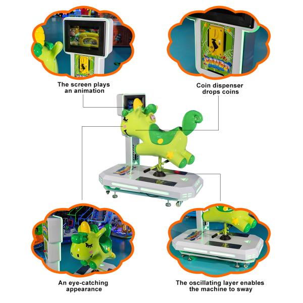 Coin Operated Music Kiddie Ride Game Machine Kids Fiberglass Kiddy Rides