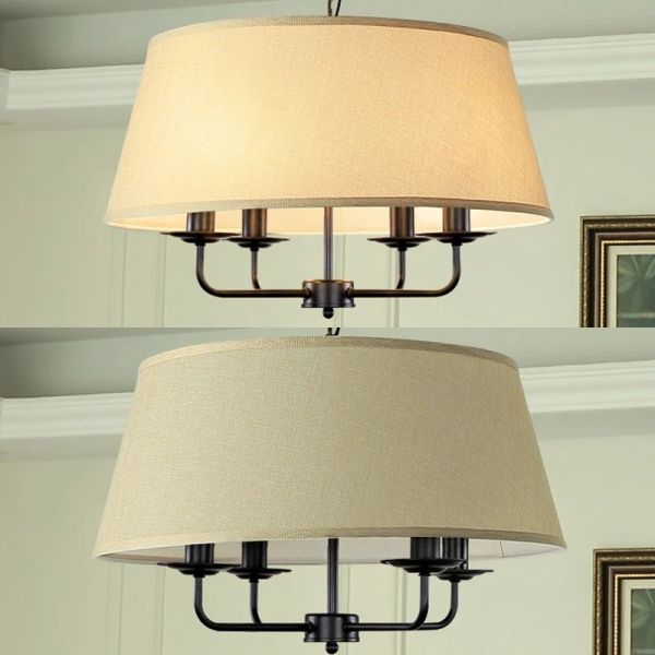 American Retro green fabric Pendant Lights Vintage Rustic Lamp (WH-VP-311)