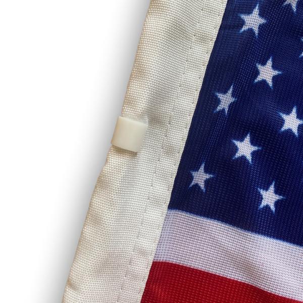 Economic Polyester USA American Car Flag Window Clip 11 X 13 Pack Of 12 10 100