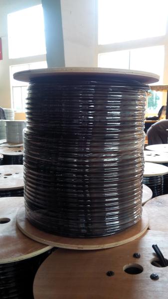 Tri-Shield Coaxial Cable RG6 With ROSH Standard Copper Clad Steel Conductor PVC Jacket
