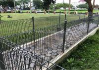 Couleur de noir de Mesh Fence Panels Powder Coating de fil soudée par 4.5mm de H2200mm