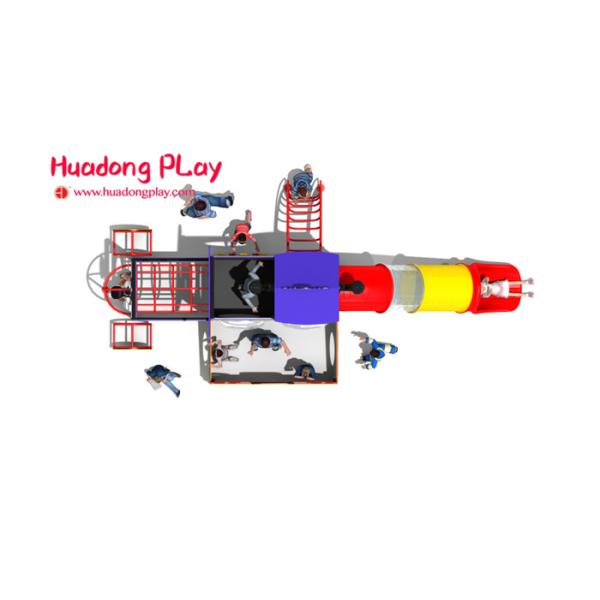 PE Board Plastic Playground Equipment  Mix Vivid Color 4 Cubic Meter