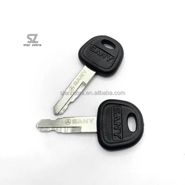 13.4*12.7*12.7 Solidified Paper Ignition Door Key for Sany SY85C SY115 SY200C SY245 SY285 SY700 SY480 SY550 Excavator