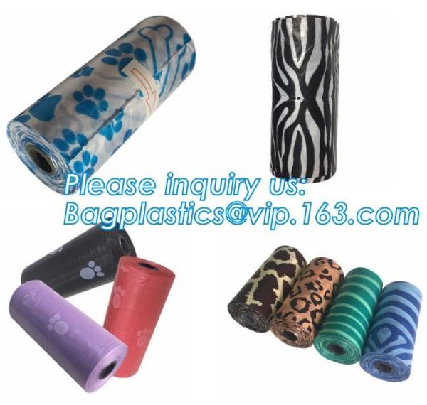 LED Flashlight Dog Waste Bag Dispenser Holder with Pet Waste Bag Poop Roll Bags, BPI ASTM D6400 EN13432 Approval Customi