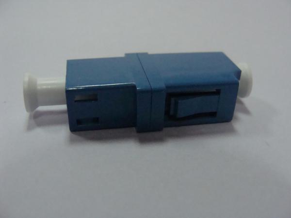 PBT blue Optical Fiber Adapter Low Insertion Loss LC to LC SM Simplex