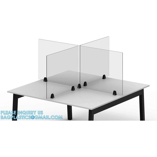 Portable Acrylic Sneeze Guard Shield Divider Perspex Screens Barrier Plastic Shield Counter, Social Distancing